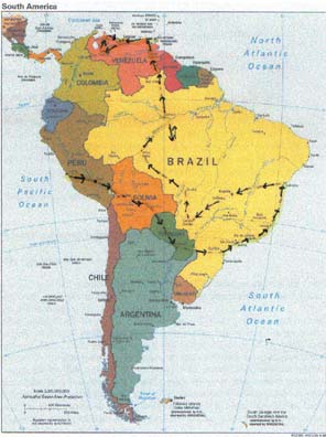 South America map 1