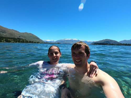 Dip in Lake Wanaka