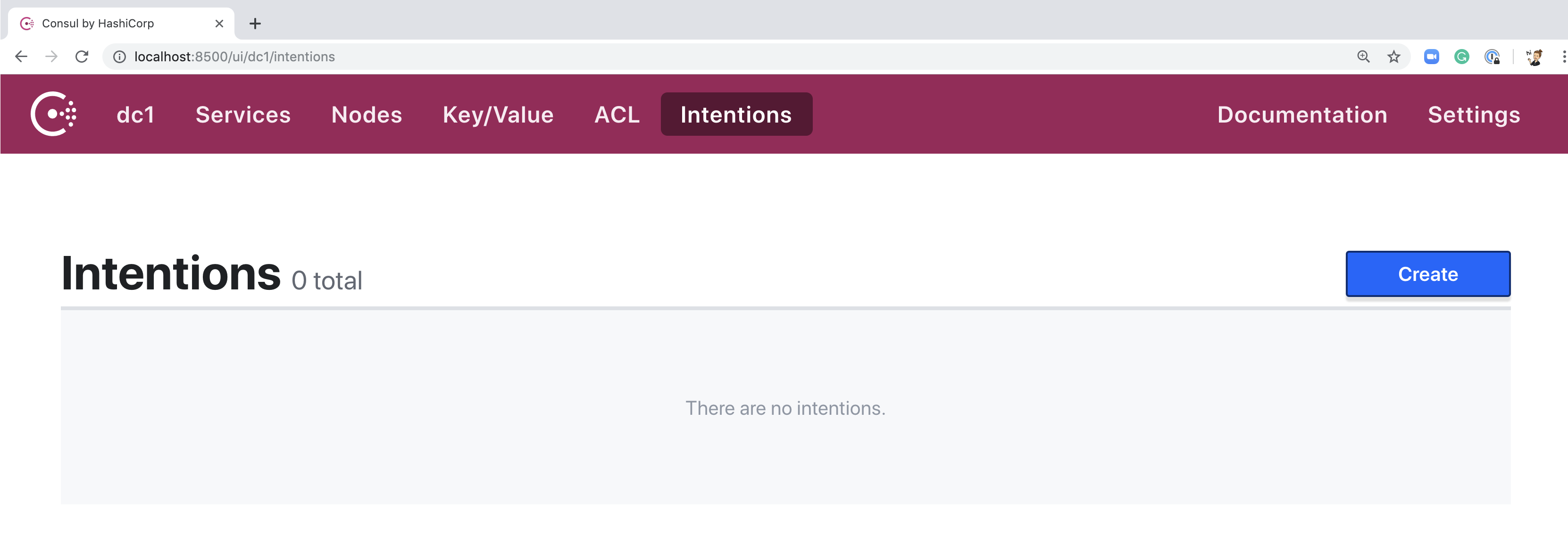 Intentions page Intentions
Page
