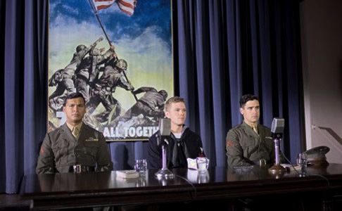 Adam Beach, Ryan Phillippe and Jesse Bradford in Flags Of Our Fathers