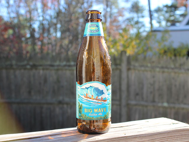 Big Wave, a Golden Ale brewed by Kona Brewing Company
