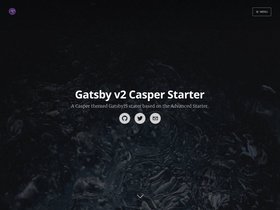 Gatsby V2 Starter Casper screenshot