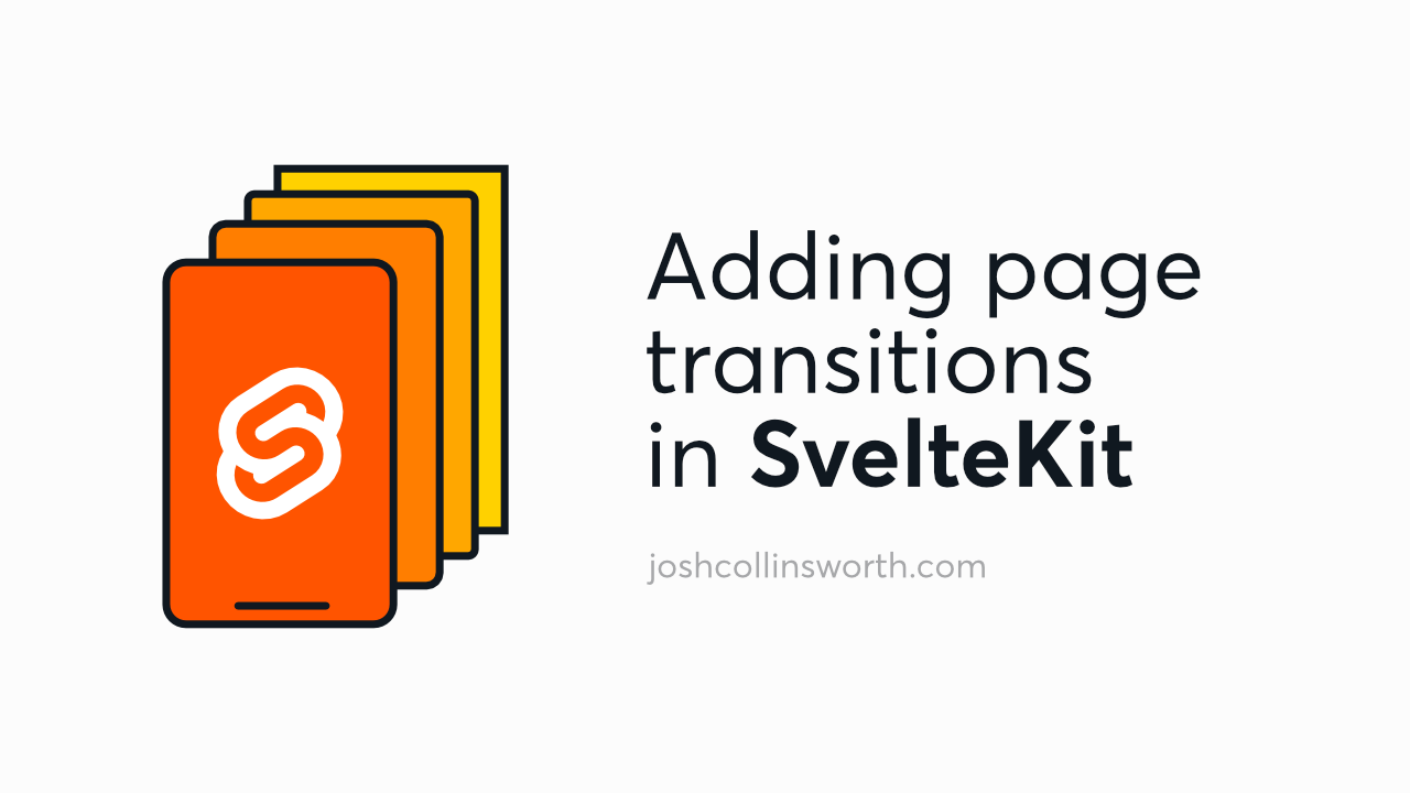 Preview image for Adding page transitions in SvelteKit