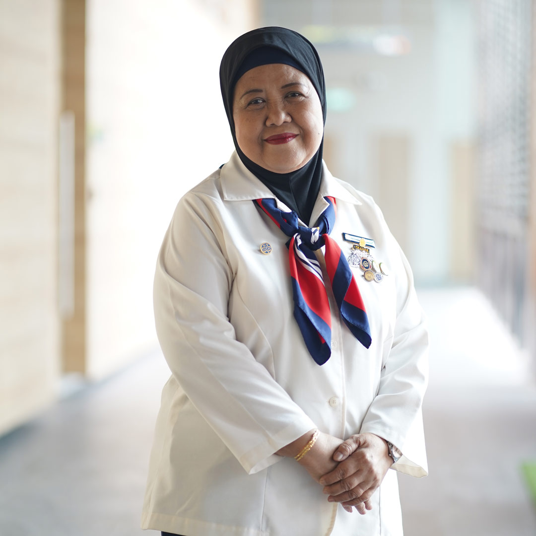 Mas’ Amah Binte Ruah, 65, Full-Time Volunteer Trainer and Adviser for Girl Guides Singapore 