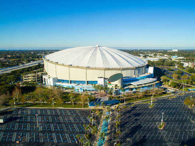 Tropicana Field, home of the Tampa Bay Rays
