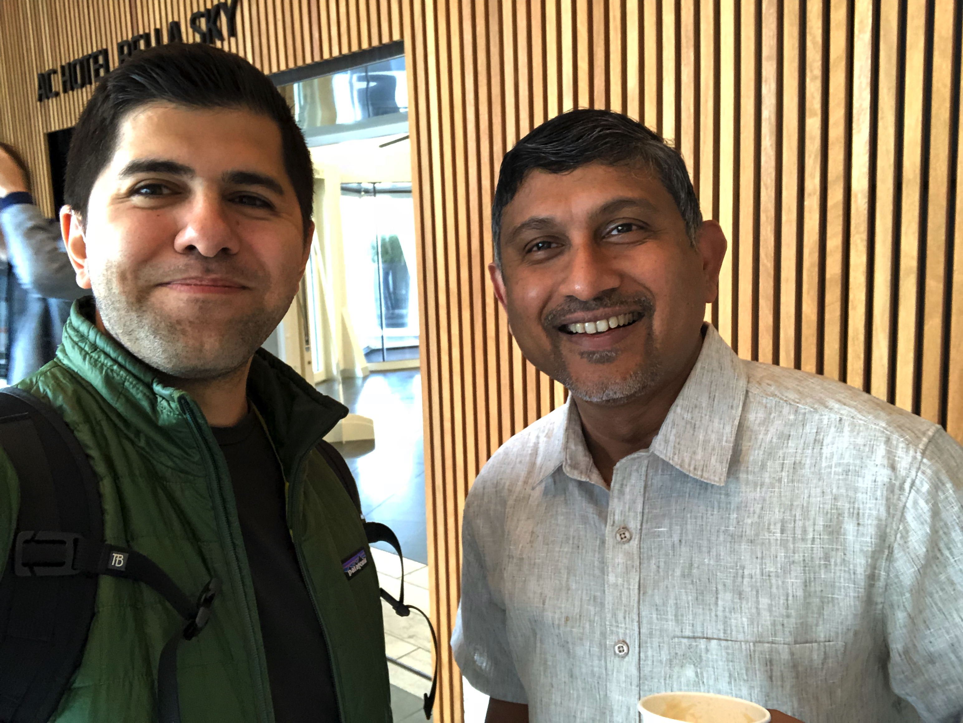 Sugu and me at the KubeCon 2018 conference in Copenhagen, Denmark