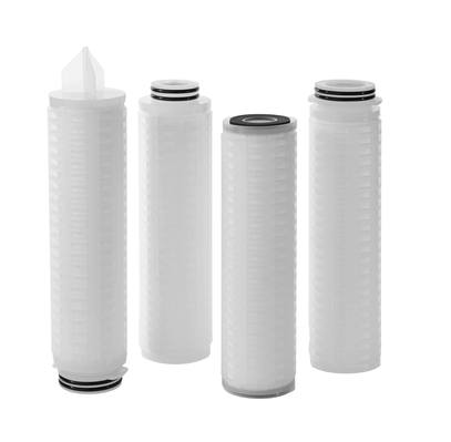Various pleated filter cartridges 