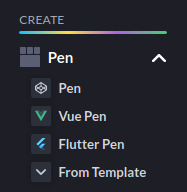 create pen menu