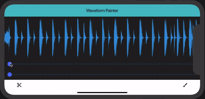 audio waveform rendering in flutter