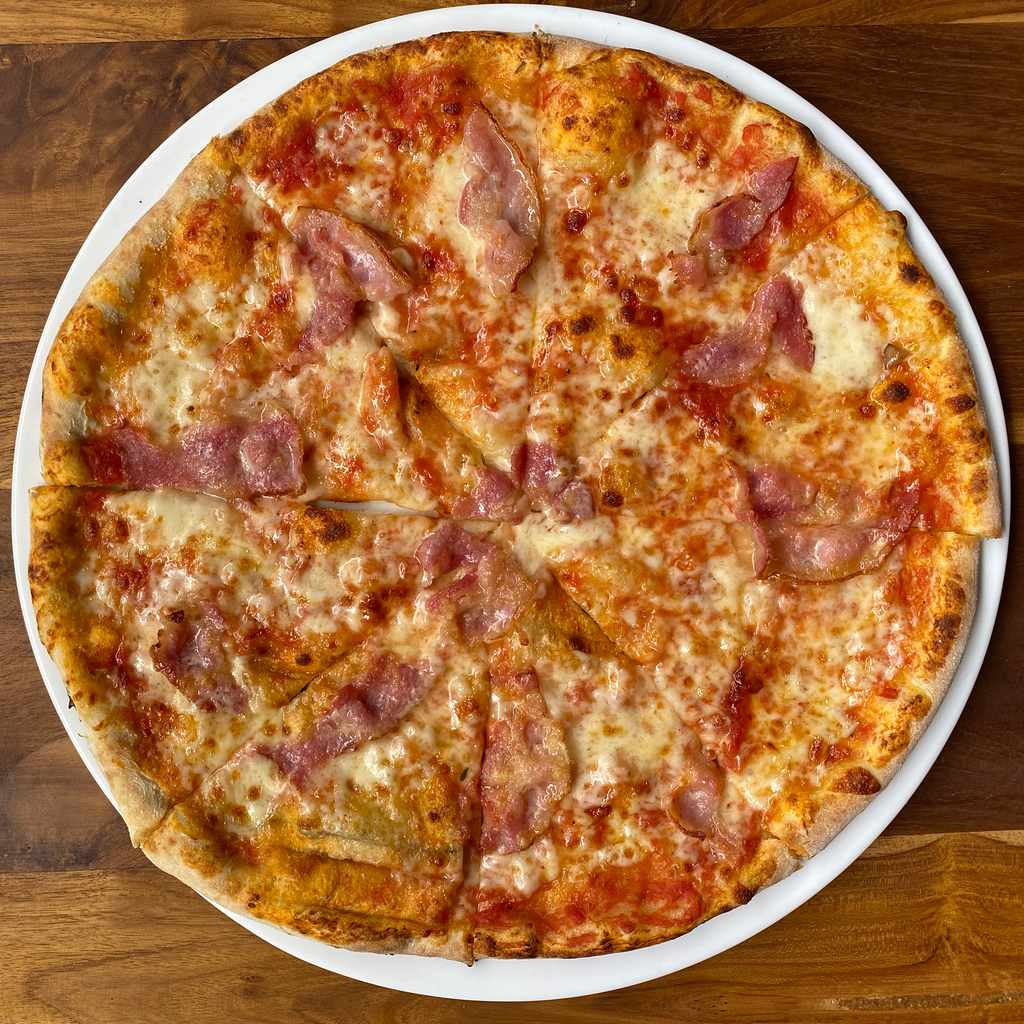 pizza: pancetta & grana