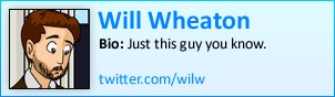 Will Wheaton on Twitter