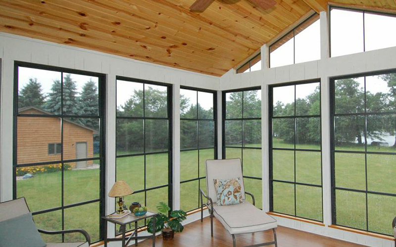 Aluminum Framed Vinyl Windows for Porch Screen Rooms