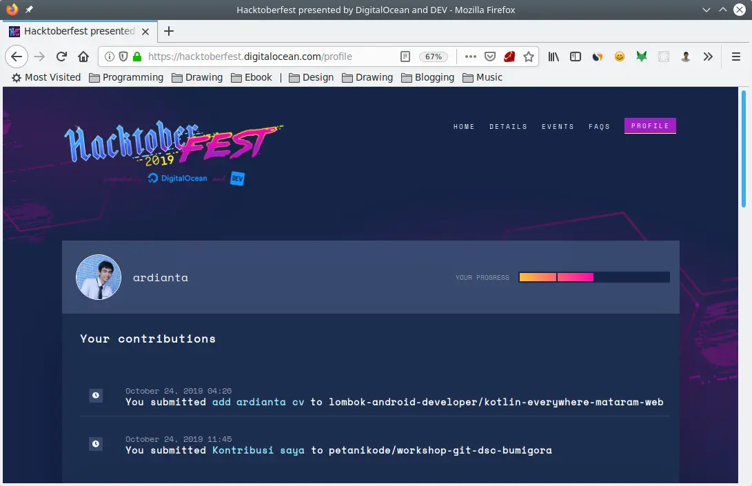 Progress Hacktoberfest