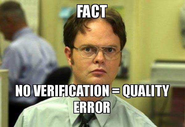 Fact no verification