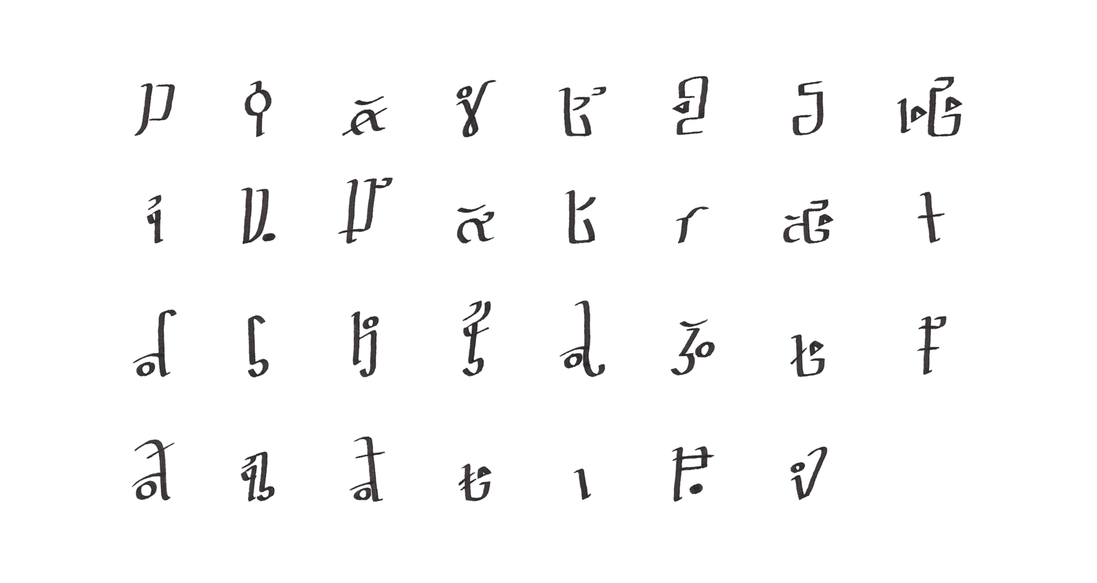Hylian Roman extended alpabet, includes letters such as the æ, the ß, and the ı