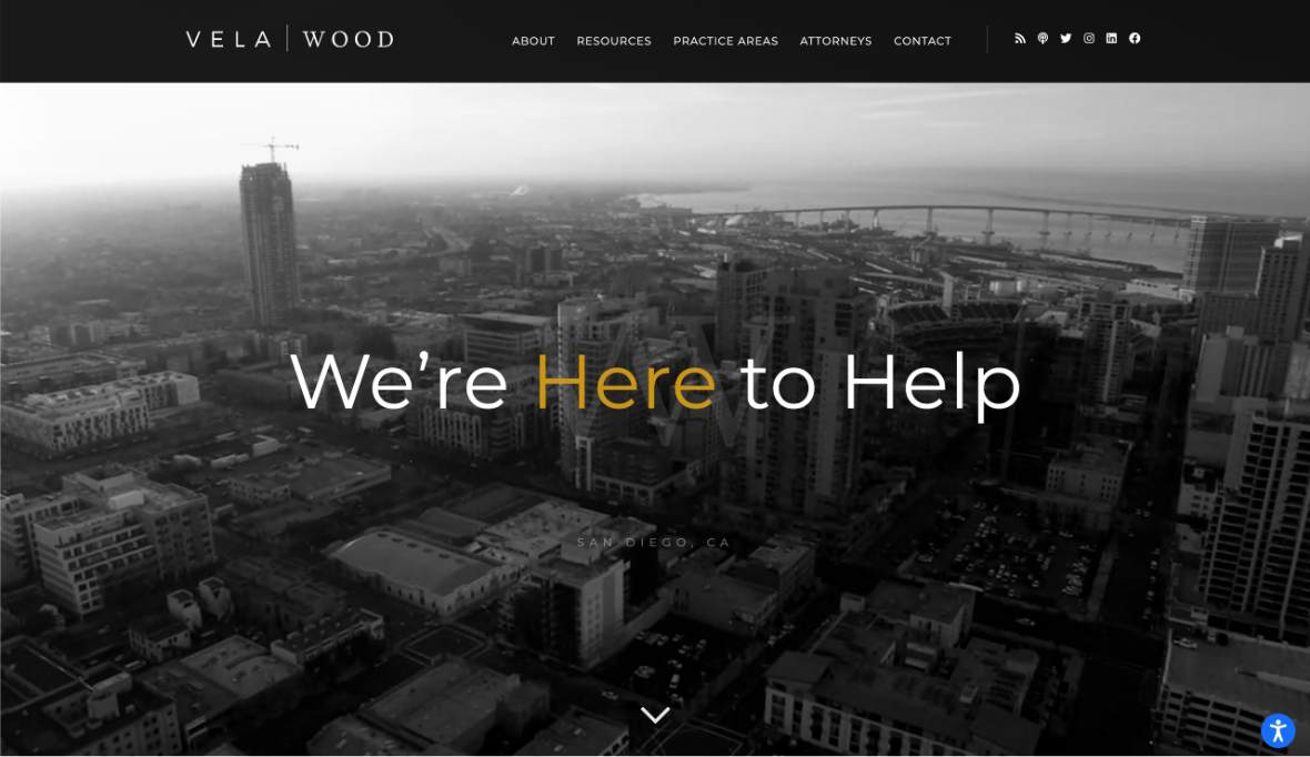 website for attorney