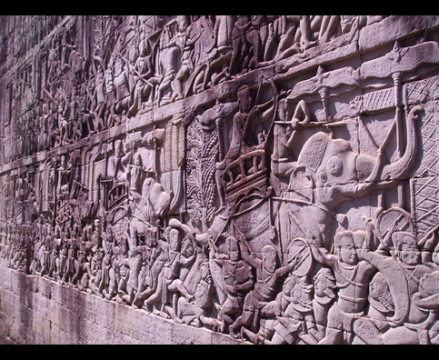 Cambodia Angkor Walls 23