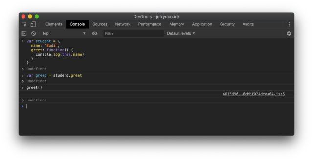 this Missing Re-assignment JavaScript