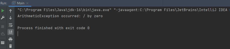 Java ArithmeticException example