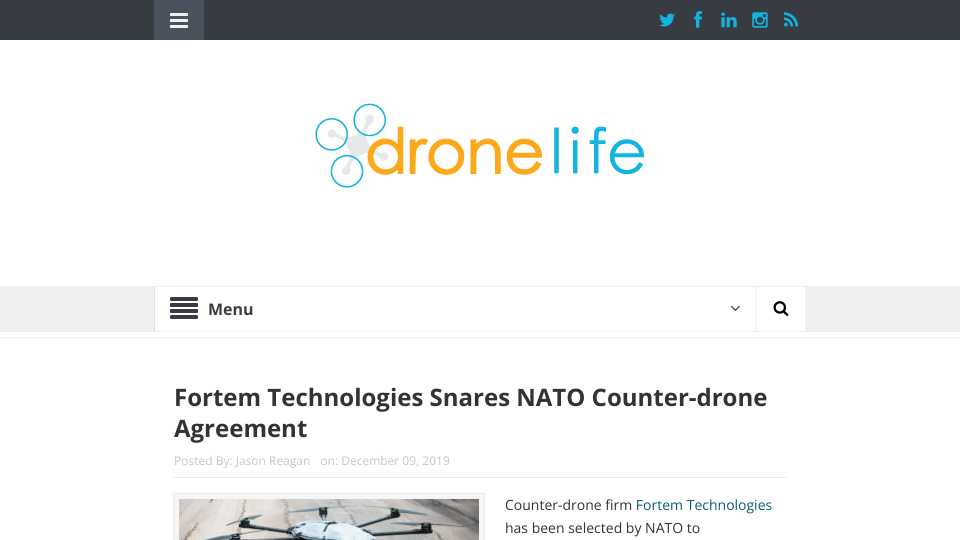 Fortem Technologies Snares NATO Counter-drone Agreement