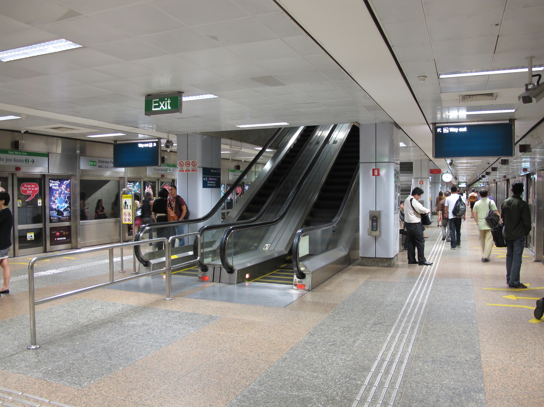 East west Green Line Singapore EW16 Outram Park MRT Station