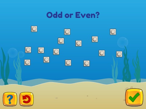 Determine if a number within 20 is odd or even Math Game
