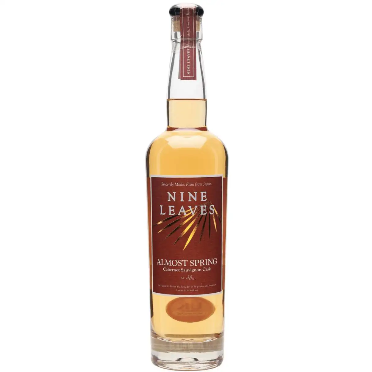 Image of the front of the bottle of the rum Almost Spring Cabernet Sauvignon Cask