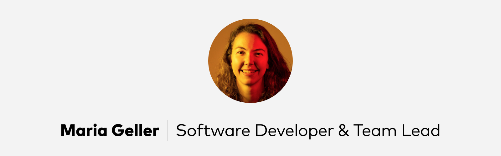 Maria Geller Software Developer at Pitch