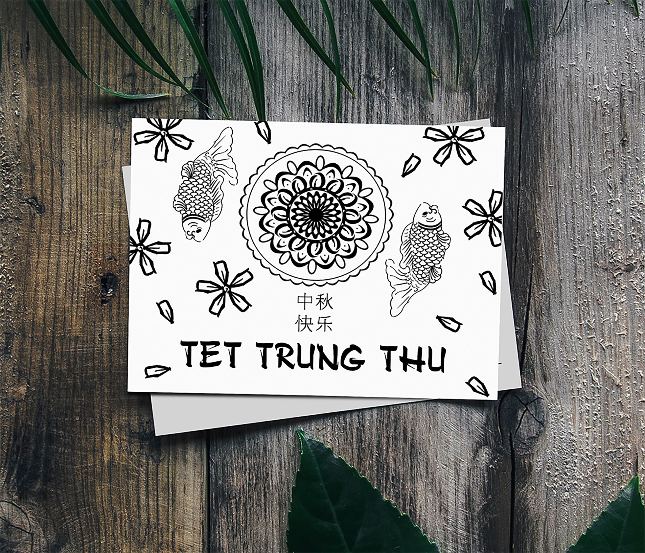 Tet Trung Thu card by Suelynn Parker.