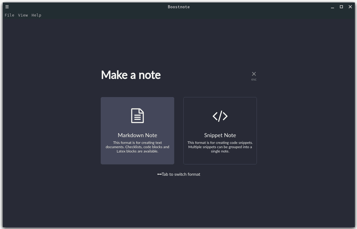 boostnote taking programmers