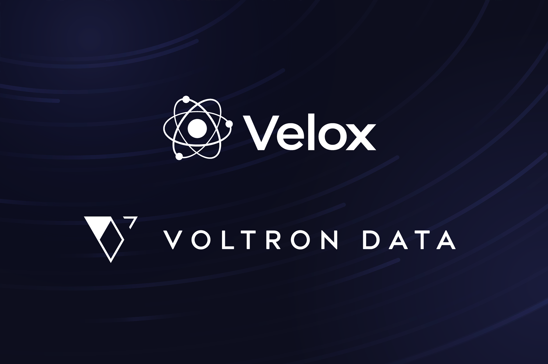 Banner Web with the logos of Velox and Voltron Data