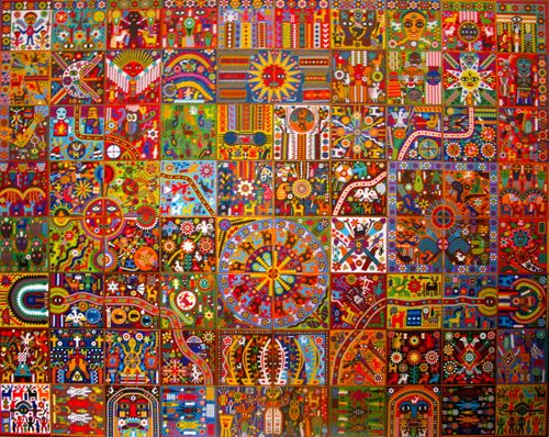 Mosaico de Santos Mataaopohua de la Torre Santigo. Fotografía y texto de Laura R.Ribeiro.