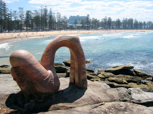Sculpture at Manly Beach