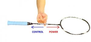 Balance of badminton racquets. 