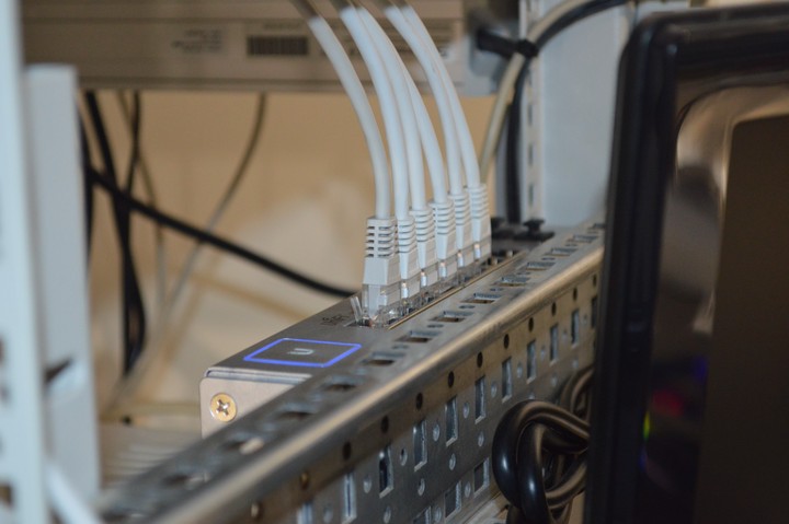 A Unifi Switch managed by the Unifi Cloud.