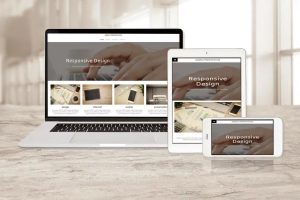 Website with pictures on homepage