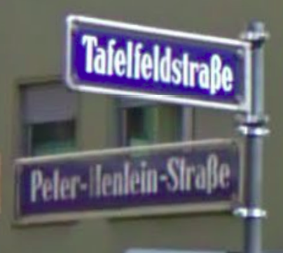 Panneau rue Allemagne
