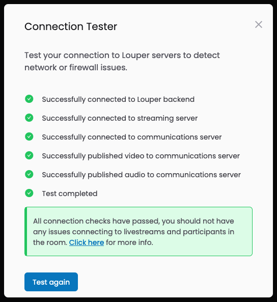 Louper Connection Tester