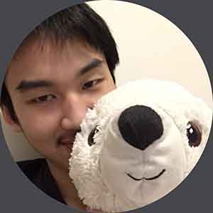 Ching Chang and his stuffed polar bear