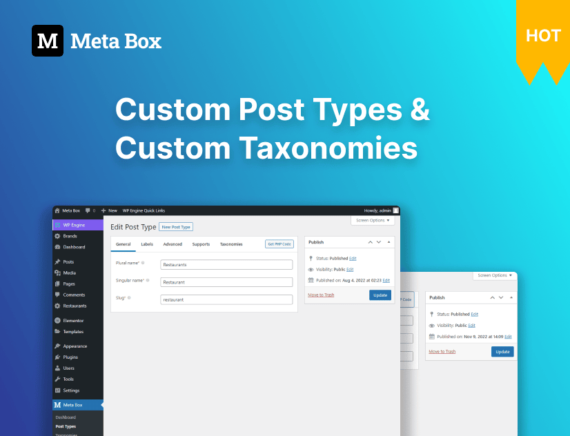 creating post types and taxonomies