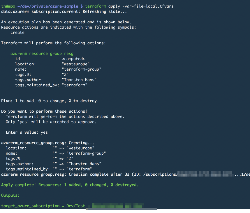 Terraform Guide for Azure - for the very first time