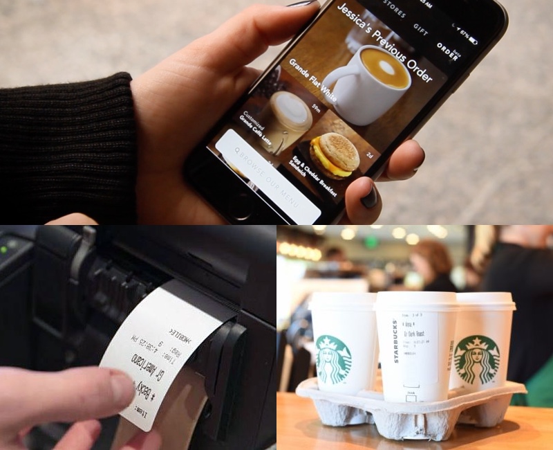 Starbucks order labels