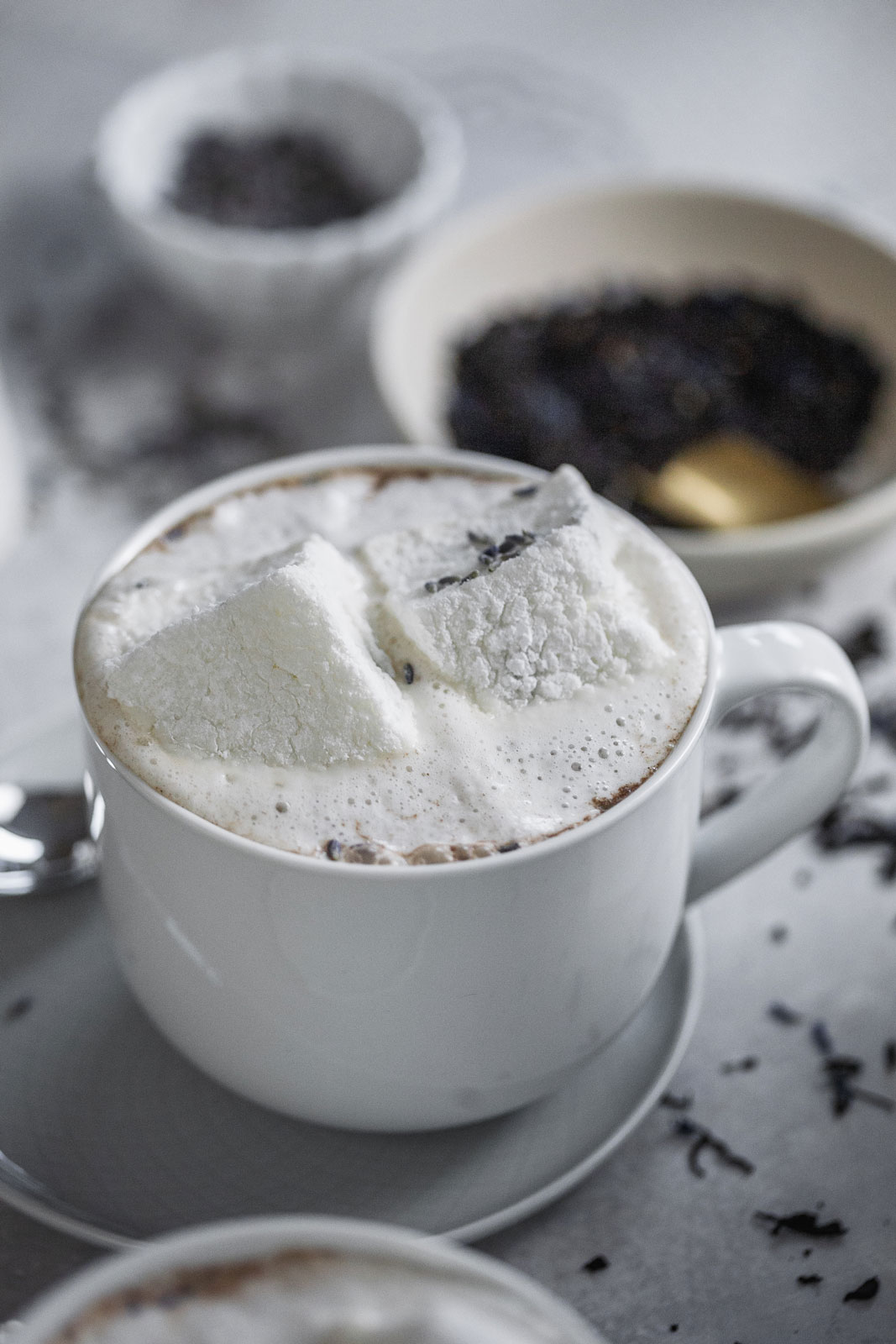 Earl Grey Latte With Homemade Lavender Marshmallows
