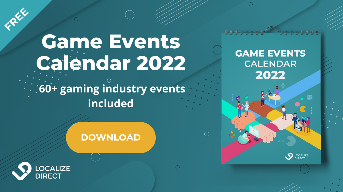 Events Calendar 2022 For Gaming Industry LocalizeDirect