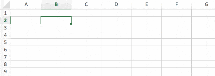excel for mac move to end of column