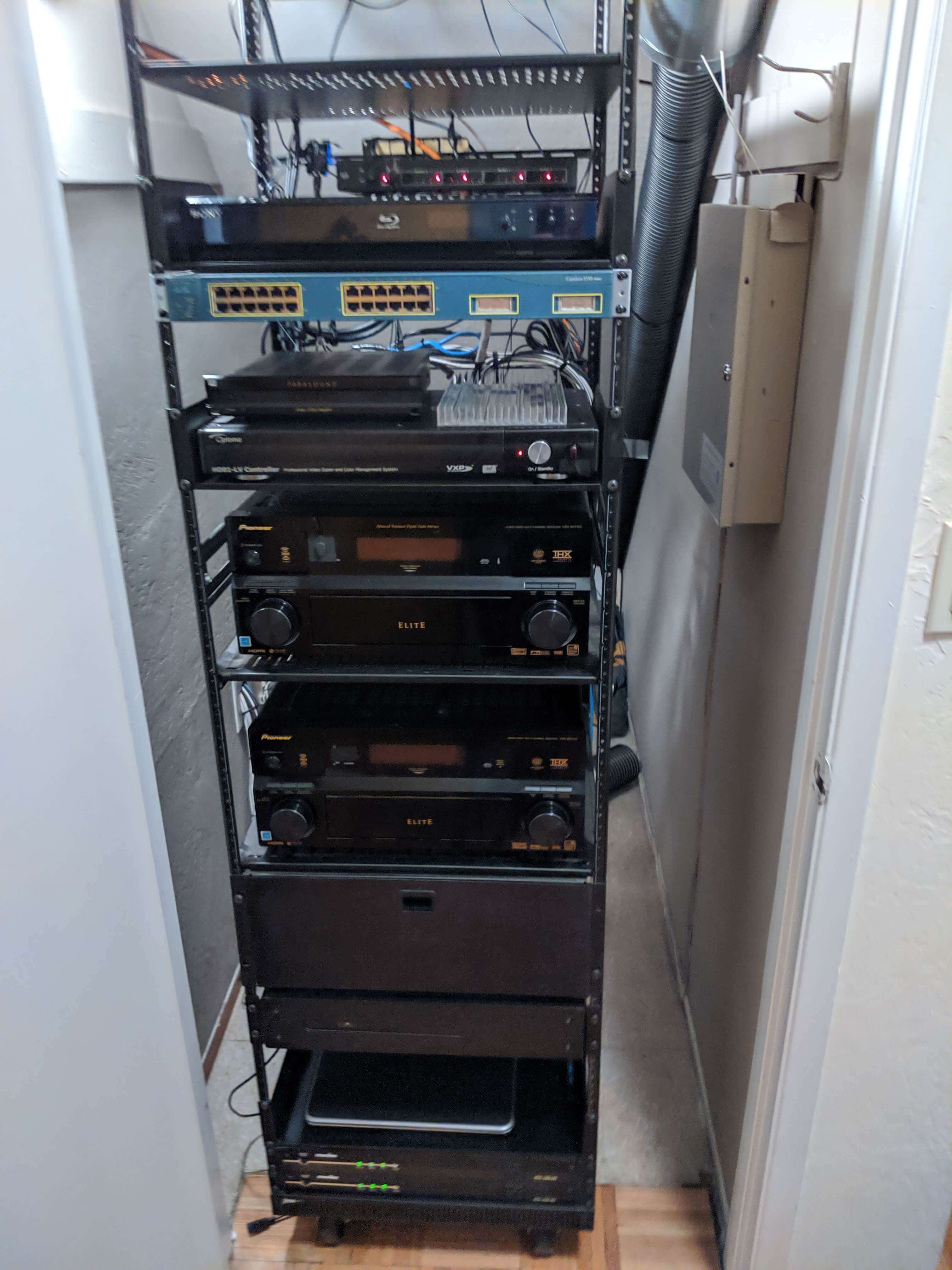 Image of the front of the rack