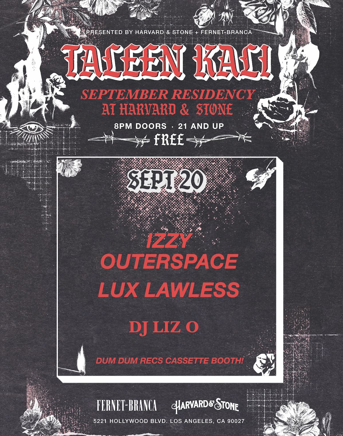 Taleen Kali / Izzy Outerspace / Lux Lawless / DJ Liz O