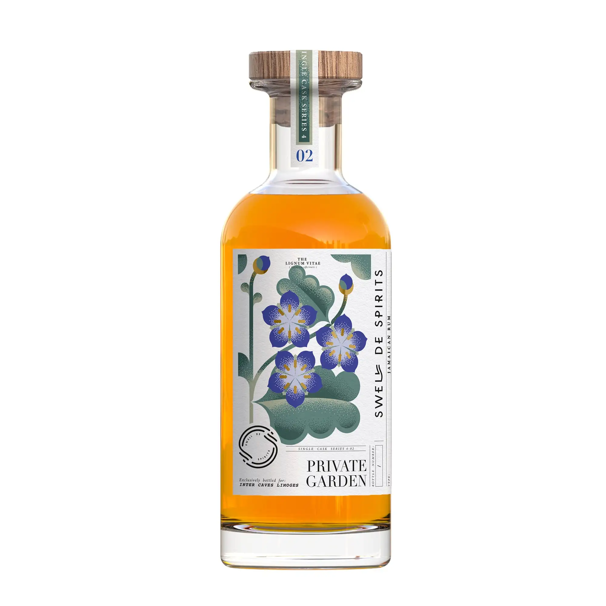 Image of the front of the bottle of the rum Private Garden No.2