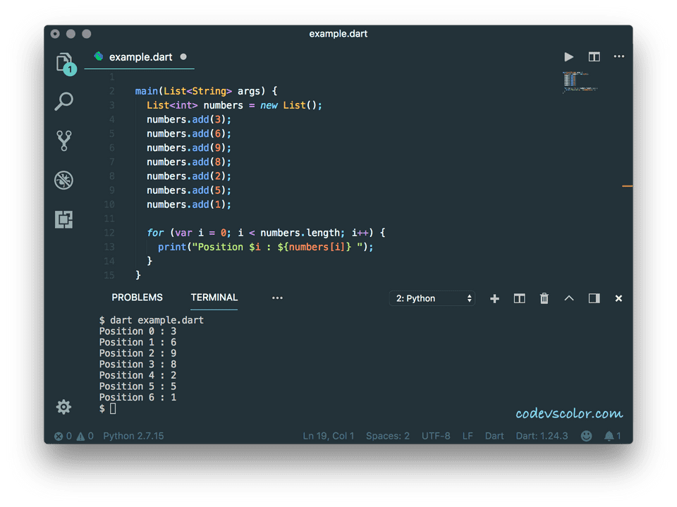 dart-example-program-to-iterate-through-a-list-codevscolor