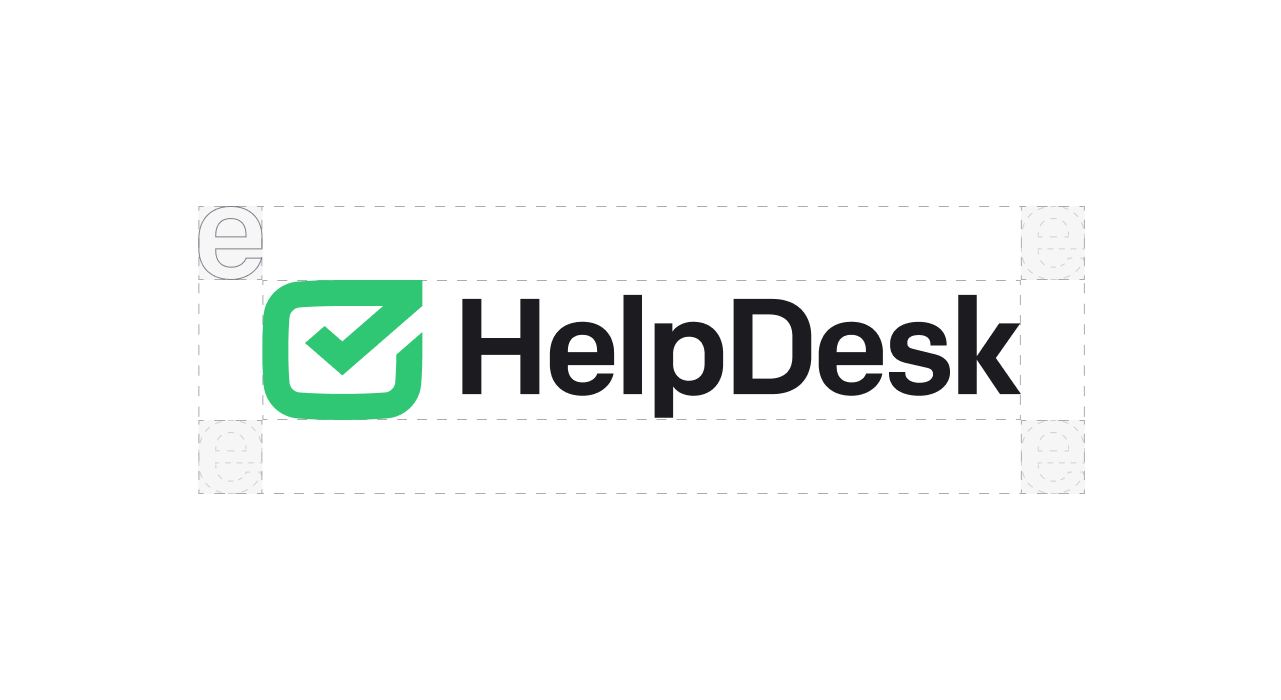 HelpDesk logo clear space